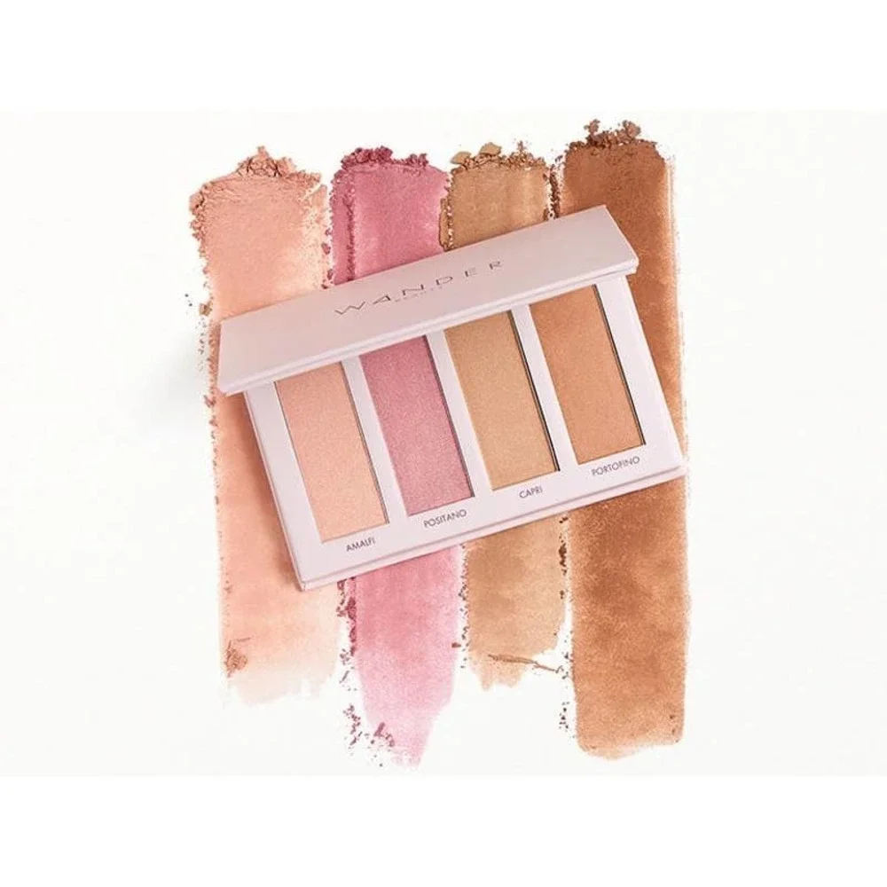 New Wander Beauty Riviera Pallet and Complexion Brush Set